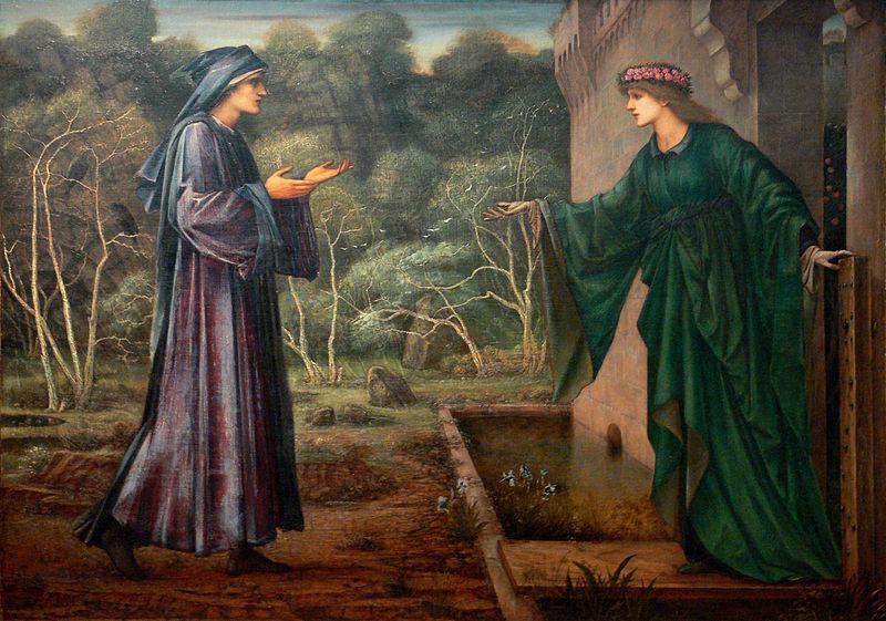 Edward Burne-Jones The Pilgrim at the Gate of Idleness oil painting image